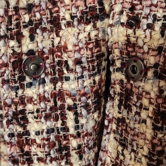 209 West | NWT Women's Multicolor Tweed Coat Size XL - Picture 4 of 6
